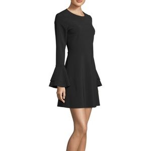 NWT- Parker- Laser Cut Bell Sleeve Mini Dress